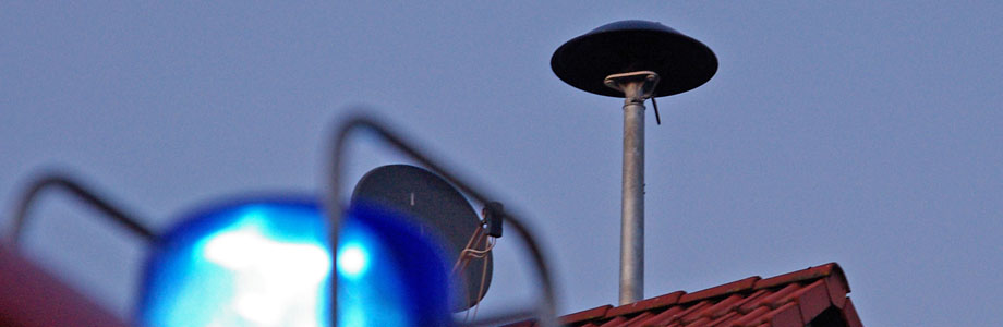 Sirene auf Hausdach ©wi112.de